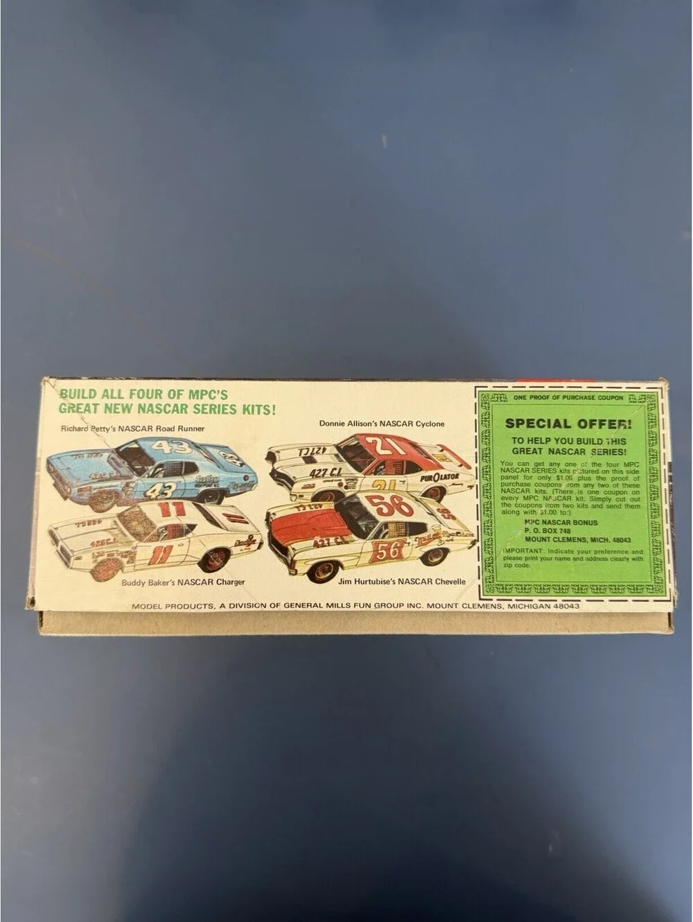 Vtg MPC 1/25 Buddy Baker Nascar Charger Kit Replacement Parts Only